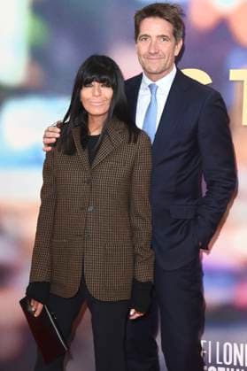Claudia Winkleman mit Ehemann Kris Thykier bei der Premiere des Kinofilms Is This Thing On? auf dem 69. BFI London Film Festival 2025 in der Royal Festival Hall. London, 14.10.2025
