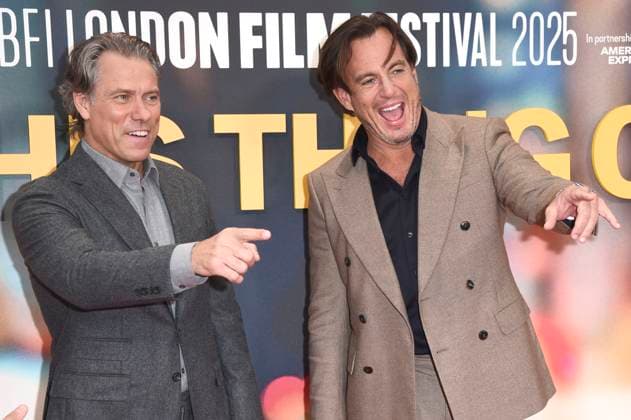 John Bishop und Will Arnett bei der Premiere des Kinofilms Is This Thing On? auf dem 69. BFI London Film Festival 2025 in der Royal Festival Hall. London, 14.10.2025
