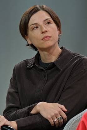 15.10.2025, Frankfurt am Main, DEU, Frankfurter Buchmesse. Dorothee Elminger, Traegerin des Deutschen Buchpreises im Interview bei der ARD