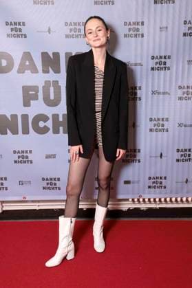 Lea van Acken bei der Premiere des Kinofilms Danke für nichts im Filmtheater Colosseum. Berlin, 15.10.2025