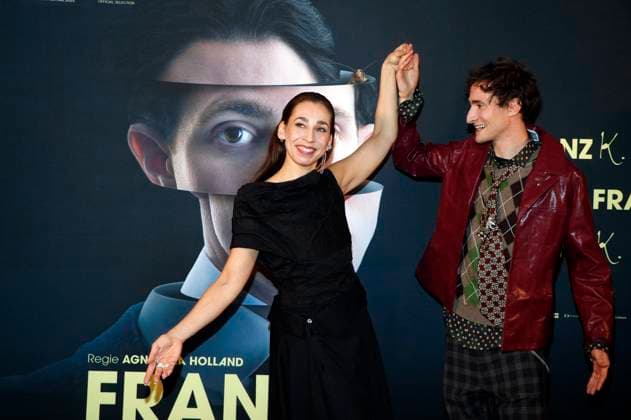 Carol Schuler und Idan Weiss bei der Premiere des Kinofilms Franz K. im Delphi Filmpalast am Zoo. Berlin, 15.10.2025