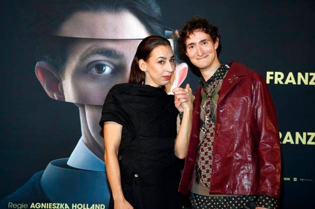 Carol Schuler und Idan Weiss bei der Premiere des Kinofilms Franz K. im Delphi Filmpalast am Zoo. Berlin, 15.10.2025