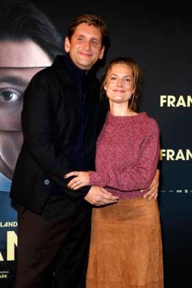 Sebastian Schwarz und Marie Burchard bei der Premiere des Kinofilms Franz K. im Delphi Filmpalast am Zoo. Berlin, 15.10.2025