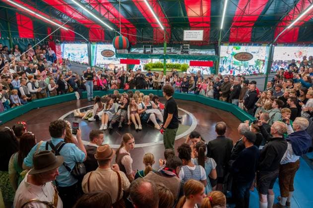 Muenchen, 190. Muenchner Oktoberfest, 117 Jahre Feldls Teufelsrad auf der Wiesn