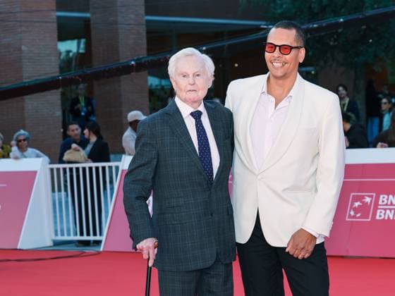 Rome, Italy, Italy: Roma Cinema Fest 2025, day 2, Red Carpet for the film Moss & Freud. Pictured: Derek Jacobi, James Lucas Rome Italy  - ZUMAp169 20251016_zea_p169_715 Copyright: xMarcoxProvvisionatox