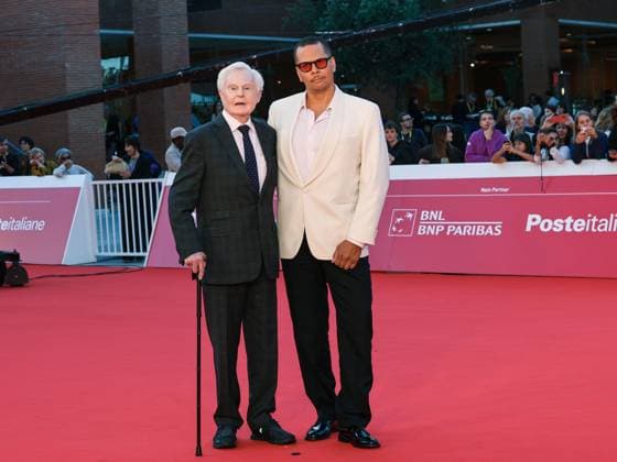 Rome, Italy, Italy: Roma Cinema Fest 2025, day 2, Red Carpet for the film Moss & Freud. Pictured: Derek Jacobi, James Lucas Rome Italy  - ZUMAp169 20251016_zea_p169_723 Copyright: xMarcoxProvvisionatox