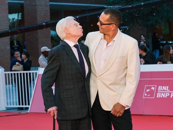 Rome, Italy, Italy: Roma Cinema Fest 2025, day 2, Red Carpet for the film Moss & Freud. Pictured: Derek Jacobi, James Lucas Rome Italy  - ZUMAp169 20251016_zea_p169_724 Copyright: xMarcoxProvvisionatox