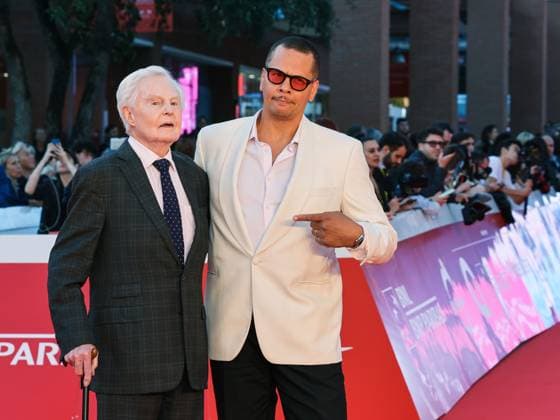 Rome, Italy, Italy: Roma Cinema Fest 2025, day 2, Red Carpet for the film Moss & Freud. Pictured: Derek Jacobi, James Lucas Rome Italy  - ZUMAp169 20251016_zea_p169_727 Copyright: xMarcoxProvvisionatox