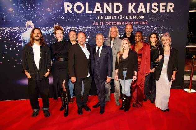 Weltpremiere des Konzertfilms 50 JAHRE ROLAND KAISER EIN LEBEN FÜR DIE MUSIK Münster, 16.10.2025 Roland Kaiser bei der Weltpremiere des Roland Kaiser Kinofilms 50 Jahre Roland Kaiser Ein Leben für die Musik im Cineplex Kino Münster Nordrhein-Westfalen Germany Copyright: xMatthiasxGränzdörferx