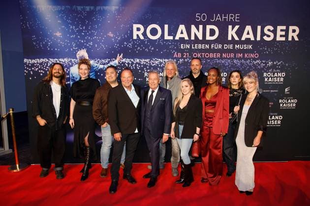 Weltpremiere des Konzertfilms 50 JAHRE ROLAND KAISER EIN LEBEN FÜR DIE MUSIK Münster, 16.10.2025 Roland Kaiser bei der Weltpremiere des Roland Kaiser Kinofilms 50 Jahre Roland Kaiser Ein Leben für die Musik im Cineplex Kino Münster Nordrhein-Westfalen Germany Copyright: xMatthiasxGränzdörferx