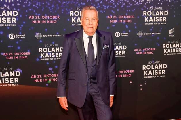 Weltpremiere des Roland Kaiser Konzertfilm 50 Jahre Roland Kaiser - Ein Leben für die Musik in Münster Münster, 16.10.2025 Roland Kaiser bei der Weltpremiere des Roland Kaiser-Konzertfilms in Münster NRW Copyright: xMatthiasxGränzdörferx