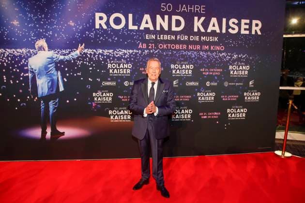 Weltpremiere des Roland Kaiser Konzertfilm 50 Jahre Roland Kaiser - Ein Leben für die Musik in Münster Münster, 16.10.2025 Roland Kaiser bei der Weltpremiere des Roland Kaiser-Konzertfilms in Münster NRW Copyright: xMatthiasxGränzdörferx
