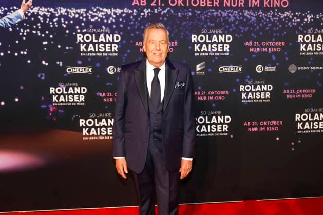 Weltpremiere des Roland Kaiser Konzertfilm 50 Jahre Roland Kaiser - Ein Leben für die Musik in Münster Münster, 16.10.2025 Roland Kaiser bei der Weltpremiere des Roland Kaiser-Konzertfilms in Münster NRW Copyright: xMatthiasxGränzdörferx