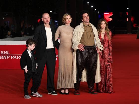 Rome: Rome Cinema Fest 2025, evening 2 - Red carpet film Ken. In the photo Noah Lapid Preis, Nadav Lapid, Naama Preis, Ariel Bronz, Efrat Dor Rome  - ZUMAp169 20251016_zea_p169_1319 Copyright: xMarcoxProvvisionatox