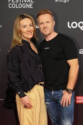 Klejda Shani und Kasem Hoxha bei der Ankunft zur Verleihung der Film Festvial Cologne Awards am 16.10.2025 im Cineplex Filmpalast in Koeln Film Festival Cologne Awards 2025 in Koeln