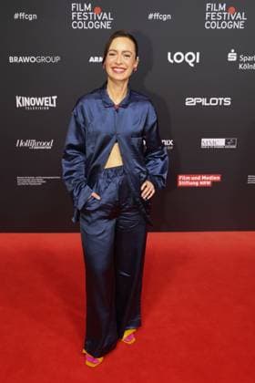 Bianca Hauda bei der Ankunft zur Verleihung der Film Festvial Cologne Awards am 16.10.2025 im Cineplex Filmpalast in Koeln Film Festival Cologne Awards 2025 in Koeln