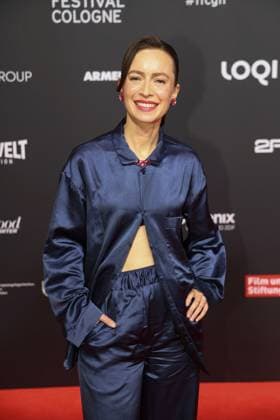 Bianca Hauda bei der Ankunft zur Verleihung der Film Festvial Cologne Awards am 16.10.2025 im Cineplex Filmpalast in Koeln Film Festival Cologne Awards 2025 in Koeln