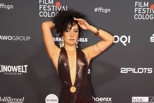 Jasmin Mokhtare bei der Ankunft zur Verleihung der Film Festvial Cologne Awards am 16.10.2025 im Cineplex Filmpalast in Koeln Film Festival Cologne Awards 2025 in Koeln