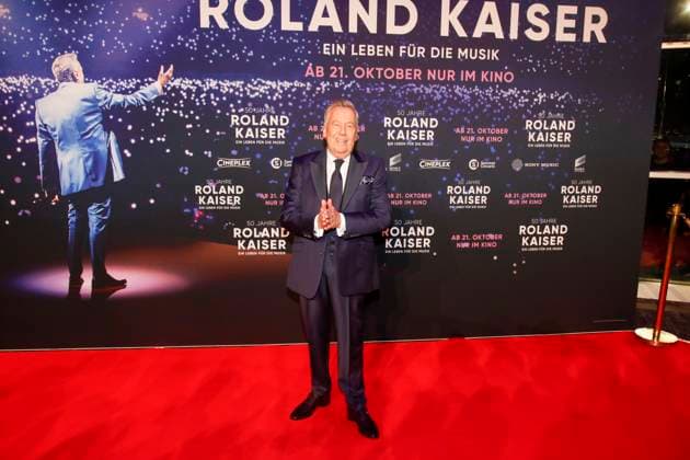 Weltpremiere des Roland Kaiser Konzertfilm 50 Jahre Roland Kaiser - Ein Leben für die Musik in Münster Münster, 16.10.2025 Roland Kaiser bei der Weltpremiere des Roland Kaiser-Konzertfilms in Münster NRW Copyright: xMatthiasxGränzdörferx