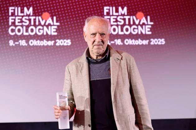 Regisseur Werner Herzog erhält den Filmpreis Köln bei den Film Festival Cologne Awards im Rahmen des Film Festival Cologne 2025 im Filmpalast. Der Preis ist mit 25.000 Euro dotiert und wird von der Film- und Medienstiftung NRW und der Stadt Köln gestiftet. Köln, 16.10.2025 NRW Deutschland Copyright: xChristophxHardtx