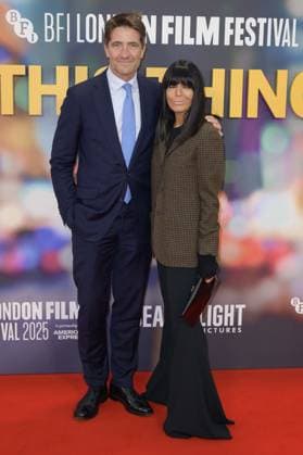 Is This Thing On Film Premiere Kris Thykier and Claudia Winkleman attend the BFI London Film Festival Gala of the UK premiere of IS THIS THING ON?, during the BFI London Film Festival, the Royal Festival Hall, London. 14th October 2025.  Copyright: xAndrewxSimsx NINTCHDBPICT001031568465