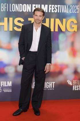 Is This Thing On Film Premiere Bradley Cooper attends the BFI London Film Festival Gala of the UK premiere of IS THIS THING ON?, during the BFI London Film Festival, the Royal Festival Hall, London. 14th October 2025.  Copyright: xAndrewxSimsx NINTCHDBPICT001031582074