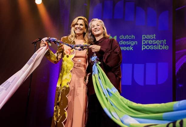 Eindhoven, The Netherlands, 2025-10-16 20:10:19 EINDHOVEN, 16-10-2025, Royal Philips iHer Majesty Queen Maxima opens the 25th edition of Dutch Design Week (DDW) in Eindhoven.PHOTO: NLBeeld Patrick van Emst Credit: NL Beeld Patrick van Emst  Copyright: xx x
