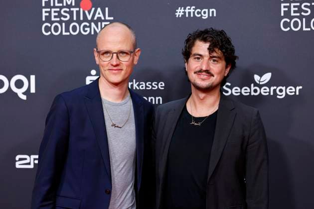 Produzent Claus Herzog-Reichel und Regisseur Mehmet Akif Büyükatalay erhalten den Filmpreis NRW bei den Film Festival Cologne Awards im Rahmen des Film Festival Cologne 2025 im Filmpalast. Köln, 16.10.2025 NRW Deutschland Copyright: xChristophxHardtx