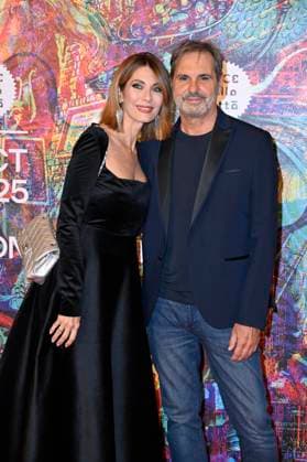 20th Edition of Rome Film Fest Red Carpet of the movie -Squali- Auditorium Conciliazione - Rome, Italy Milena Miconi;Mauro Graiani 20th Edition of Rome Film Fest Red Carpet of the movie -Squali- Auditorium Conciliazione - Rome, Italy 16th October 2025  Copyright: xMAXxMONTINGELLI SGPx