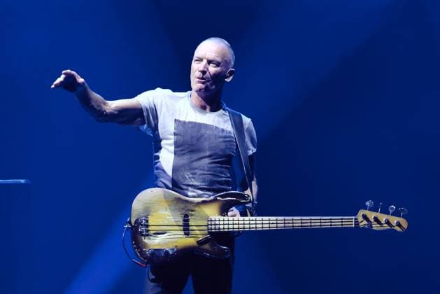 16.10.1965, Sting, Gordon Matthew Thomas Sumner, im Konzert live in der Uber Arena, Berlin, Musik, Berlin *** 16 10 1965, Sting, Gordon Matthew Thomas Sumner, in concert live at the Uber Arena, Berlin, music, Berlin
