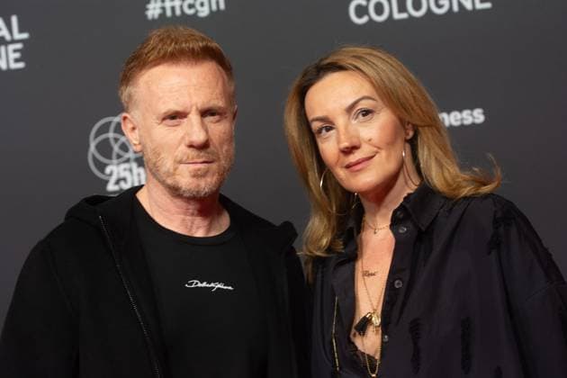 Red Carpet Before The Award Ceremony For Cologne Film Festival 2025 Klejda Shani and Kasem Hoxha pose for pictures on the red carpet before the award ceremony of the Cologne Film Festival 2025 at Film Palast in Cologne, Germany, on October 26, 2025. cologne Germany  Copyright: xYingxTangx originalFilename: tang-notitle251016_npTKQ.jpg