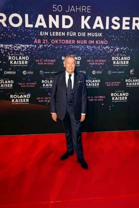 Roland Kaiser bei der Premiere des Dokumentarfilms 50 Jahre Roland Kaiser - Ein Leben für die Musik im Cineplex Münster. Münster, 16.10.2025