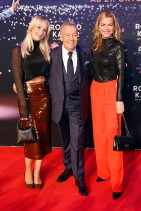 Annalena Keiler, Roland Kaiser und Saskia Leppin bei der Premiere des Dokumentarfilms 50 Jahre Roland Kaiser - Ein Leben für die Musik im Cineplex Münster. Münster, 16.10.2025