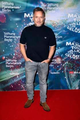 Lars Pape bei der Weltpremiere der 360Â° Fulldome-Show von Peter Schillings Major Tom: völlig losgelöst im Zeiss-Großplanetarium. Berlin, 16.10.2025