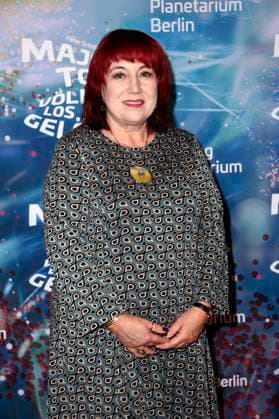 Astrid-Sabine Busse bei der Weltpremiere der 360Â° Fulldome-Show von Peter Schillings Major Tom: völlig losgelöst im Zeiss-Großplanetarium. Berlin, 16.10.2025