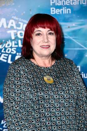 Astrid-Sabine Busse bei der Weltpremiere der 360Â° Fulldome-Show von Peter Schillings Major Tom: völlig losgelöst im Zeiss-Großplanetarium. Berlin, 16.10.2025