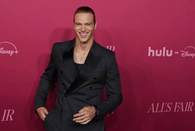 Cast member Matthew Noszka attends the world premiere of the Hulu original TV Series All s Fair at the DGA Theater in Los Angeles on Thursday, October 16, 2025. Storyline: Follows a successful divorce lawyer and the owner of an all-female law firm in Los Angeles.  LAP2025101660 JIMxRUYMEN