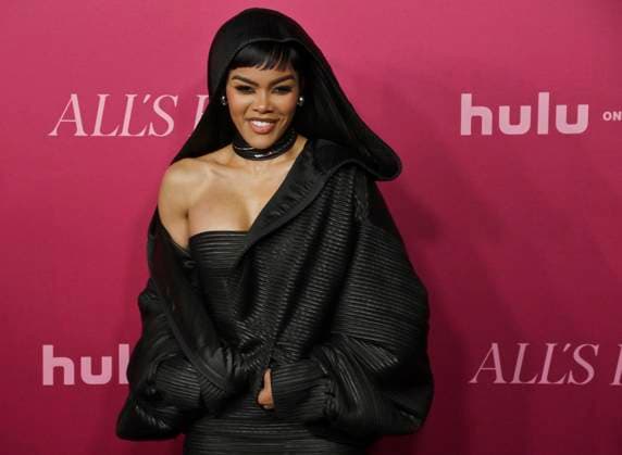 Cast member Teyana Taylor attends the world premiere of the Hulu original TV Series All s Fair at the DGA Theater in Los Angeles on Thursday, October 16, 2025. Storyline: Follows a successful divorce lawyer and the owner of an all-female law firm in Los Angeles.  LAP2025101615 JIMxRUYMEN