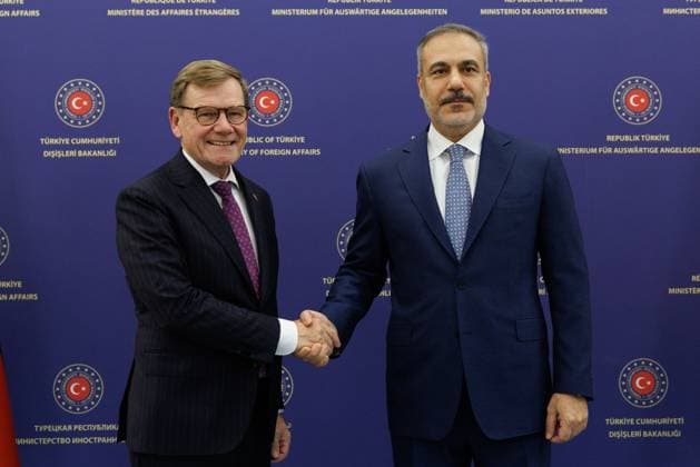 Turkish Foreign Minister Hakan Fidan meets with his German counterpart in Ankara ANKARA, TURKIYE - OCTOBER 17: Turkish Foreign Minister Hakan Fidan (R) meets with German Foreign Minister Johann David Wadephul (L) in Ankara, Turkiye, on October 17, 2025. Ahmet Serdar Eser Anadolu Ankara Turkey. Editorial use only. Please get in touch for any other usage.  Copyright: x2025xAnadoluxAhmetxSerdarxEserx