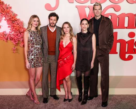 Los Angeles Premiere Of Netflix s Nobody Wants This Season 2 Justine Lupe wearing JW Anderson, Adam Brody, Kristen Bell, Jackie Tohn and Timothy Simons arrive at the Los Angeles Premiere Of Netflix s Nobody Wants This Season 2 held at The Egyptian Theatre Hollywood in Hollywood, Los Angeles, California, United States. The Egyptian Theatre Hollywood, Hollywood, Los Angeles, California, USA California United States Copyright: xImagexPressxAgencyx originalFilename: collin-losangel251017_npXcl.jpg
