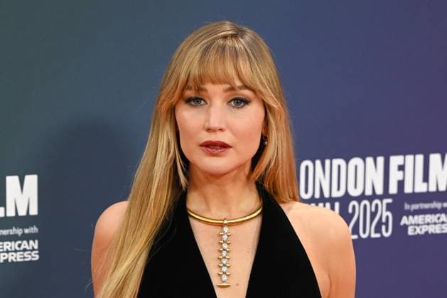 Celebrities attend the ˜Die, My Love™ headline gala screening during The 69th BFI London Film Festival at The Royal Festival Hall, London Featuring: Jennifer Lawrence Where: London, United Kingdom When: 17 Oct 2025 Credit: Cover Images EDITORIAL USE ONLY. NOT FOR USE BY NEWSPAPERS BASED IN THE UK. Copyright: xx coverimg55187034