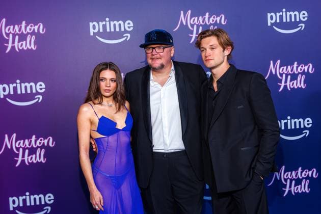 Amazon Premiere - Maxton Hall - Die Welt Zwischen Uns - Harriet Herbig-Matten, Christian Alvart und Damian Hardung bei der Amazon Prime Serien Premiere Maxton Hall - Die Welt Zwischen Uns im Tempodrom am 17.10.2025 in Berlin. Copyright: xEventpressxKochanx