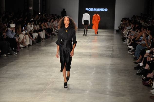 SaO PAULO, SP - 17.10.2025: SPFW N60 - Fashion show by designer Marco Normando, this Friday (17) SPFW - Brazilian Cultures Pavilion located in Ibirapuera Park in Sao Paulo, SP. x2826128x  ArmandoxFerraz