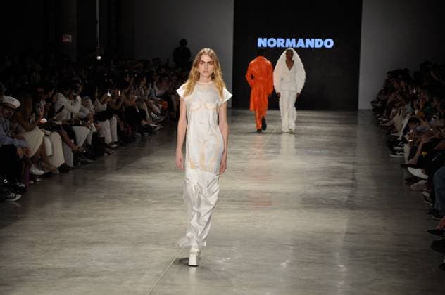 SaO PAULO, SP - 17.10.2025: SPFW N60 - Fashion show by designer Marco Normando, this Friday (17) SPFW - Brazilian Cultures Pavilion located in Ibirapuera Park in Sao Paulo, SP. x2826130x  ArmandoxFerraz