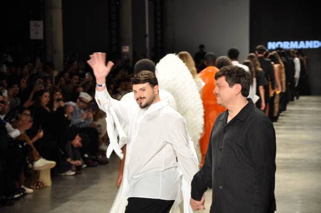 SaO PAULO, SP - 17.10.2025: SPFW N60 - Fashion show by designer Marco Normando, this Friday (17) SPFW - Brazilian Cultures Pavilion located in Ibirapuera Park in Sao Paulo, SP. x2826146x  ArmandoxFerraz