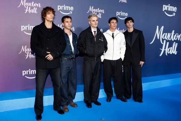 Elevator Boys bei der Premiere der 2. Staffel der Amazon Prime Video Serie Maxton Hall - Die Welt zwischen uns im Tempodrom. Berlin, 17.10.2025