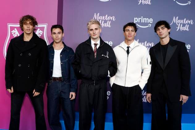 Elevator Boys bei der Premiere der 2. Staffel der Amazon Prime Video Serie Maxton Hall - Die Welt zwischen uns im Tempodrom. Berlin, 17.10.2025