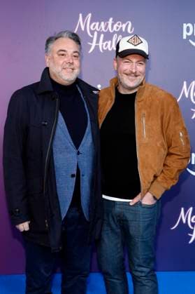 Christian Sommer und Martin Stange bei der Premiere der 2. Staffel der Amazon Prime Video Serie Maxton Hall - Die Welt zwischen uns im Tempodrom. Berlin, 17.10.2025