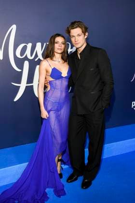 abb Maxton Hall- Harriet Herbig-Matten und Damian Hardung zu Gast auf dem blauen Teppich bei der Premiere der Amazon Prime TV Serie Maxton Hall - Die Welt zwischen uns Staffel 2 im Tempodrom am 17.10.2025 in Berelin Berlin Deutschland