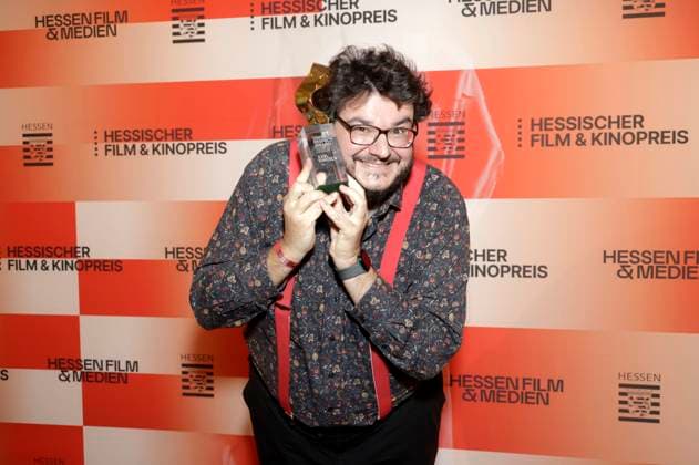 Axel Ranisch bei der 36. Verleihung des Hessischen Film- und Kinopreises 2025 in der Alten Oper. Frankfurt am Main, 17.10.2025